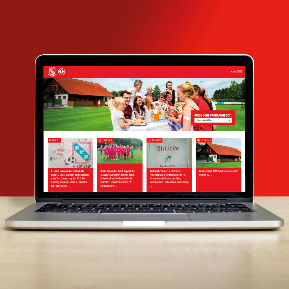 Homepage für den Sportverein DJK-SV Mirskofen