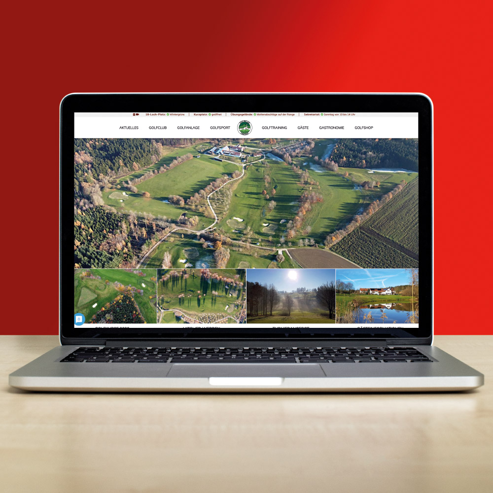 Webdesign für den Golfclub Landshut