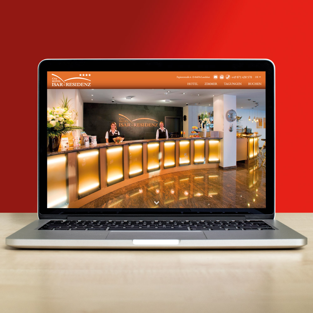 Mehrsprachige Hotel-Homepage für Isar-Residenz Landshut