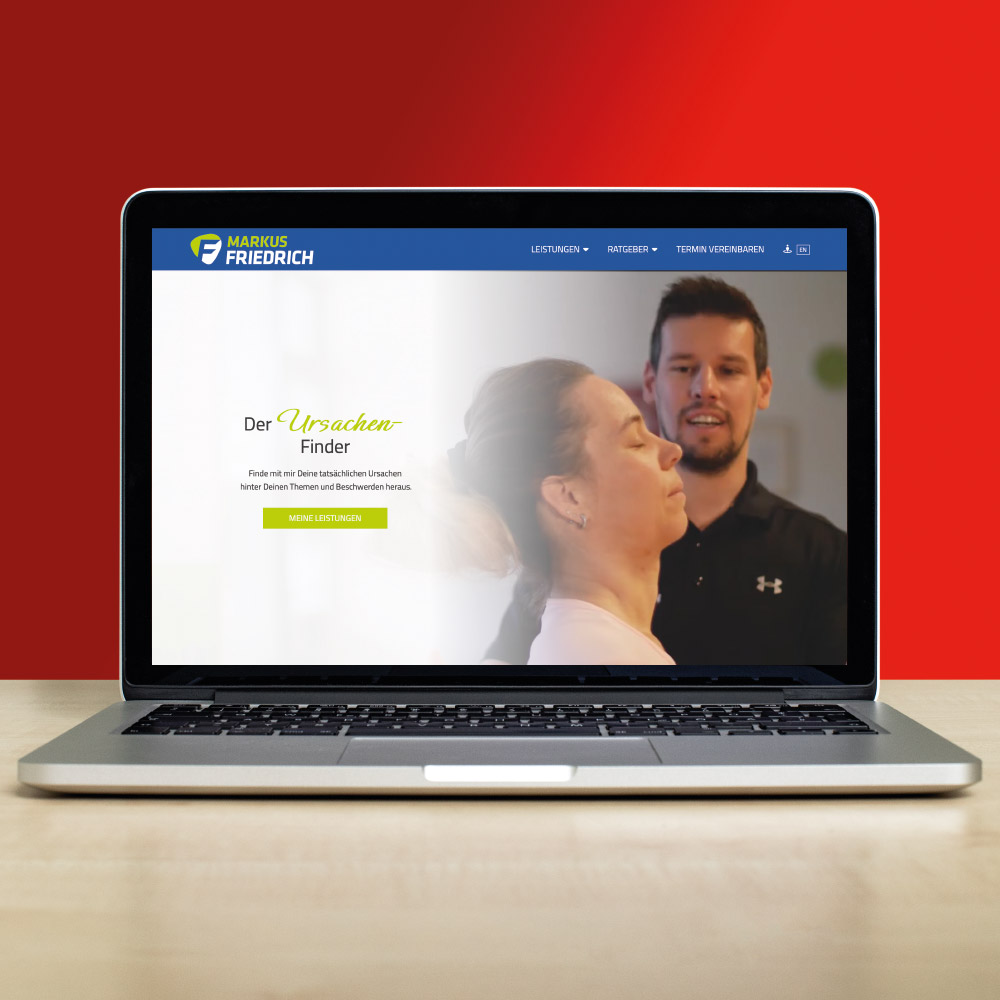 Webdesign und Webprogrammierung responsive für Personal Trainer Markus Friedrich