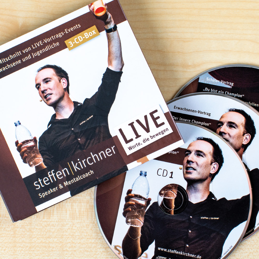 Live-CD-Box "Worte, die bewegen" von Mentalcoach Steffen Kirchner